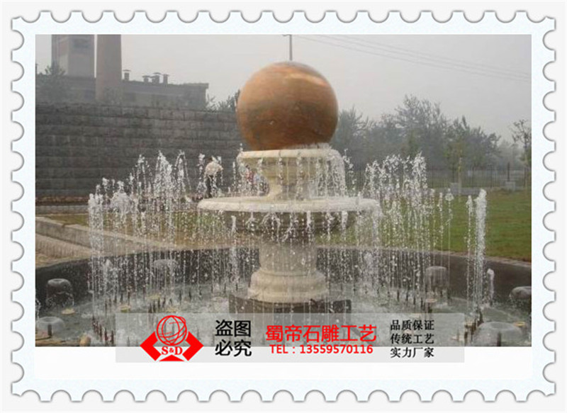 石雕风水球厂家 大理石风水球 汉白玉转运球批发