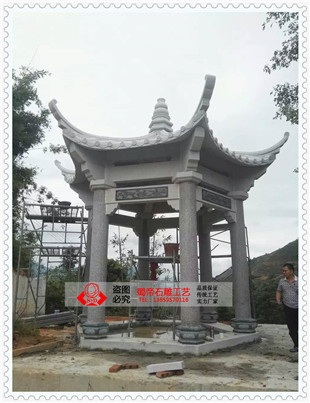 崇武石雕凉亭 公园六角亭 石亭子 惠安厂家批发