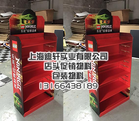 牙膏纸堆头超市卖场店头物料花车地堆加工厂  超市纸货架  展示架
