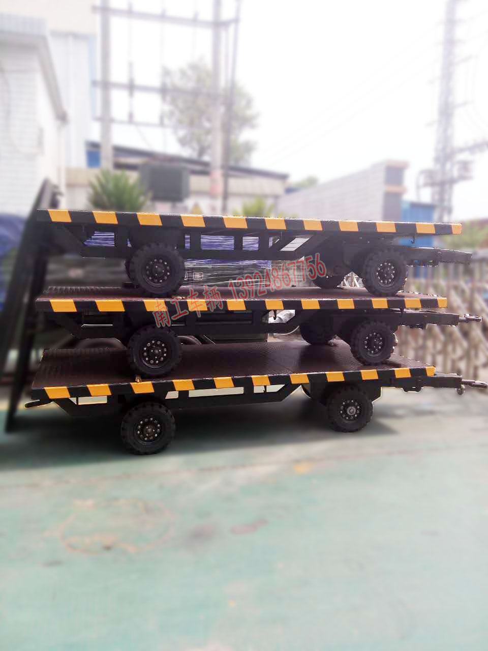 车间仓库专用3吨平板拖车&nbsp;&nbsp;平板车&nbsp;&nbsp;优质平板车