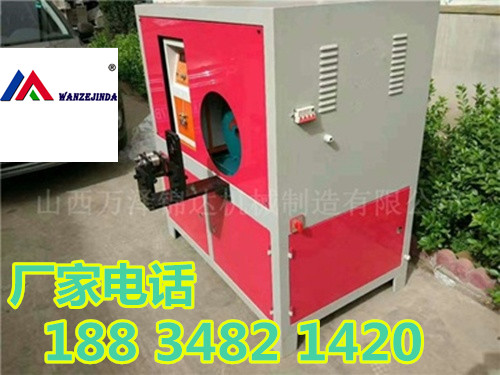 云南临沧市注浆钢管袖阀管冲孔机操作说明  小导管冲孔机  注浆管缩尖机  隧道支护小导管打