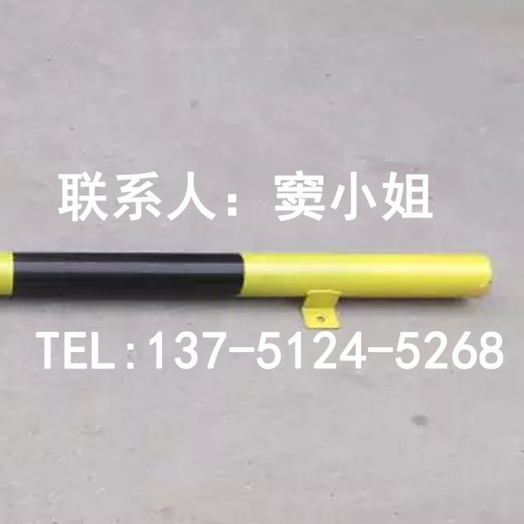 优质镀锌管材质车轮定位器贴黄色反光膜可定制  车轮挡车器