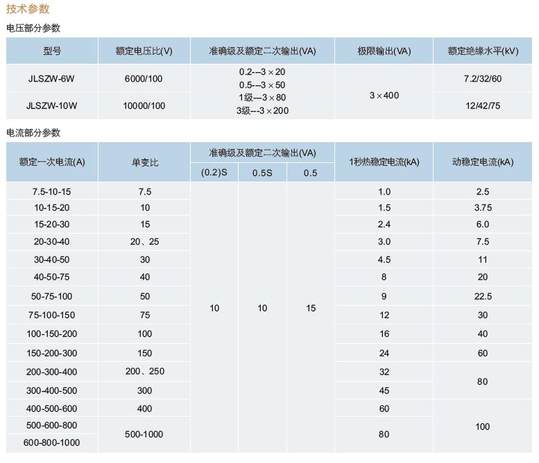 户外干式组合互感器 JLSZW-10 三元件Y式接线三相一体