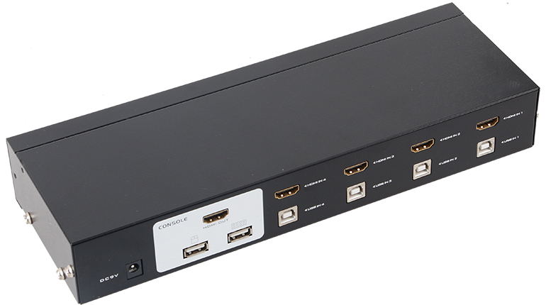 4口自动HDMIKVM切换器迈拓维矩MT-2104HL  迈拓维矩切换器  4口HDMIKVM切换器