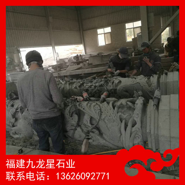 寺庙石材龙柱宗族祠堂龙柱定制