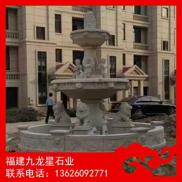 水钵生产厂家 喷泉水钵加工制作 别墅喷泉雕塑