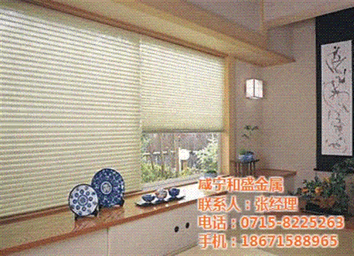 梓钢百叶窗怎么样,咸宁和盛金属(图),梓 梓钢百叶窗安装 梓钢百叶窗颜色