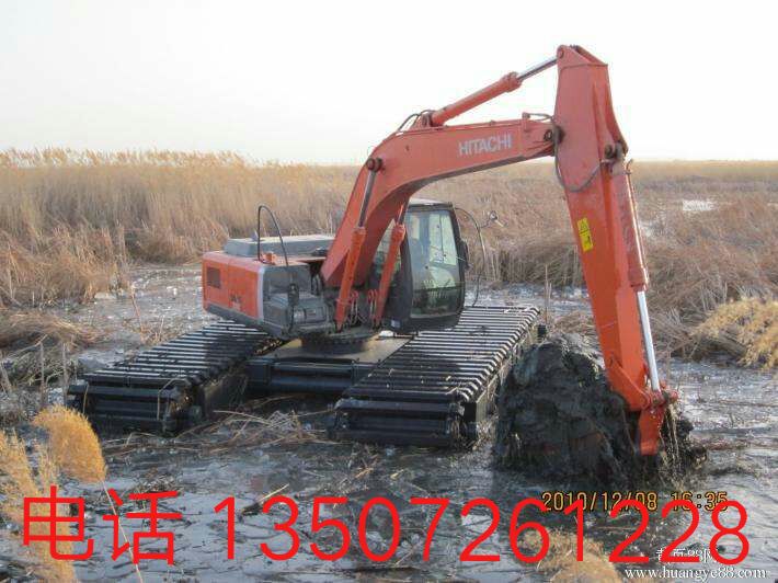 广西壮族自治河池市租赁水陆两用挖机图