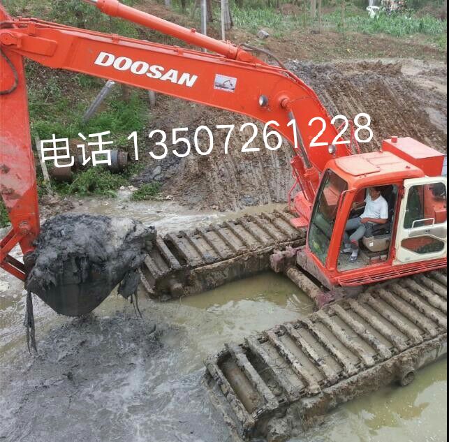 陕西安康水路挖机租赁高清图