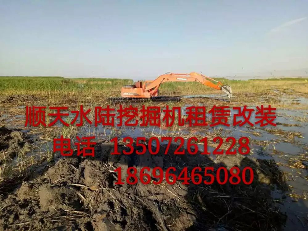 安徽淮南市租赁水陆两用挖机租金 