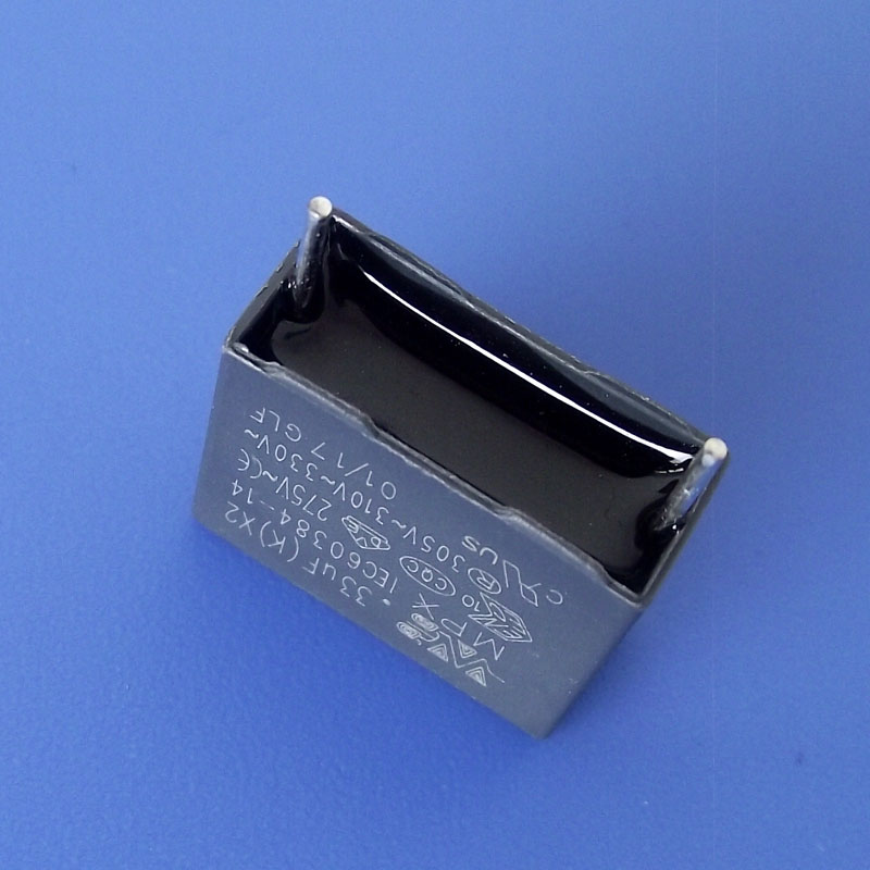 X2安规电容塑料外壳金属化薄膜抗干扰电容334K275VAC  安规电容X2  塑料外壳电容器