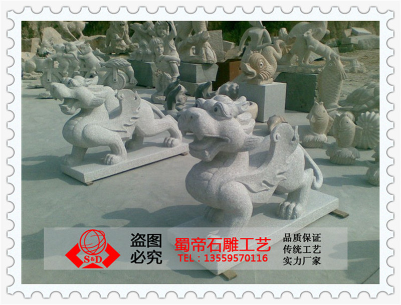 惠安石雕貔貅 汉白玉镇宅神兽貔貅 厂家专业加工批发