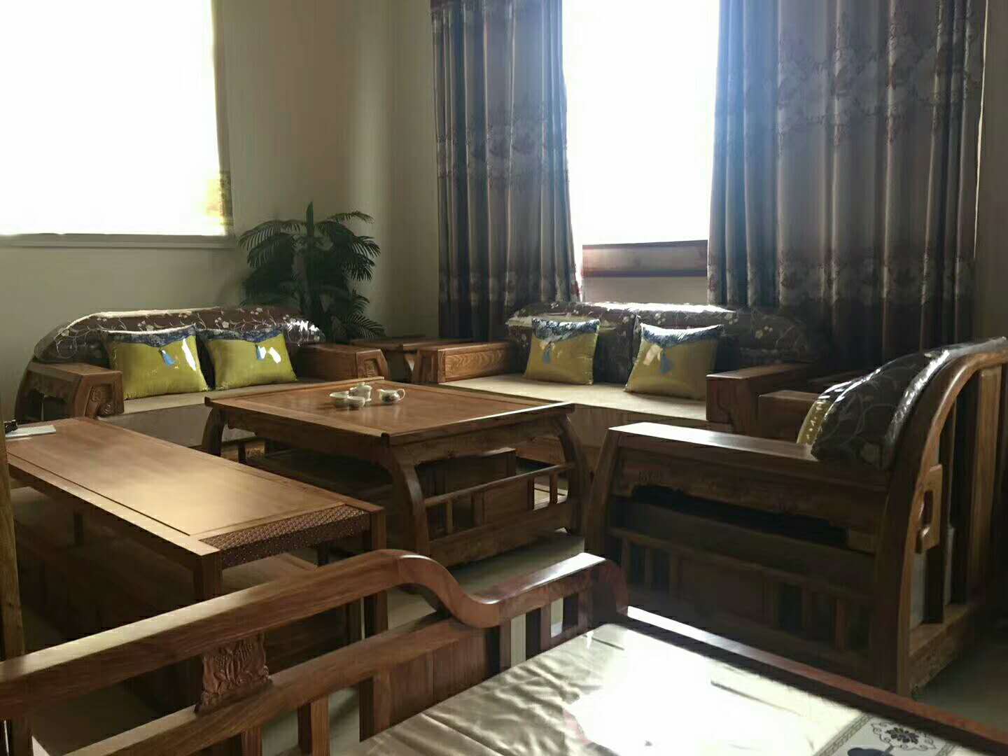 鲁创红木家具 非洲花梨 刺猬紫檀新中式沙发 苏提春晓沙发&nbsp;&nbsp;红木沙发&nbsp;&nbsp;东阳红木家具