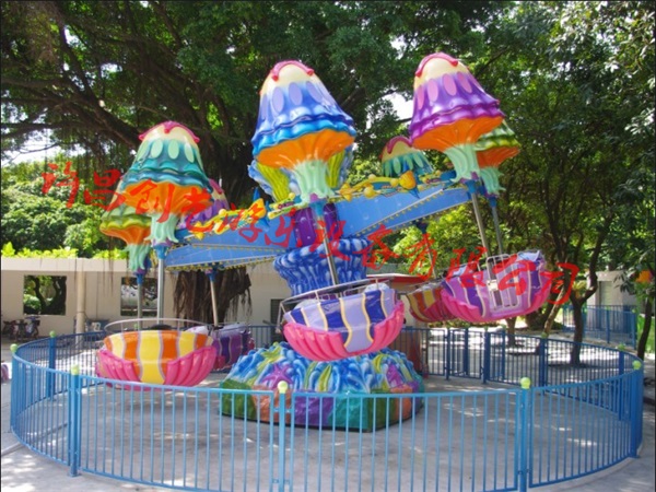 牡丹江主题公园24座逍遥水母游艺设施创艺加工定制  逍遥水母游乐设备  许昌创艺游乐设备  逍遥水母厂家