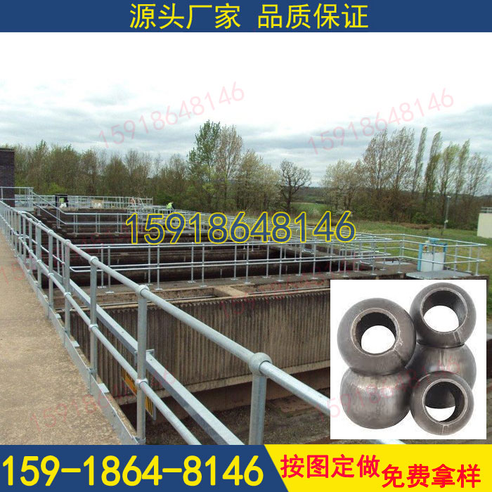 深圳热镀锌球节点立柱 工业平台栏杆&nbsp;&nbsp;球形立柱&nbsp;&nbsp;防撞护栏