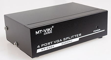 4口VGA高清分配器迈拓维矩MT-3504  迈拓维矩分配器  4口VGA分配器