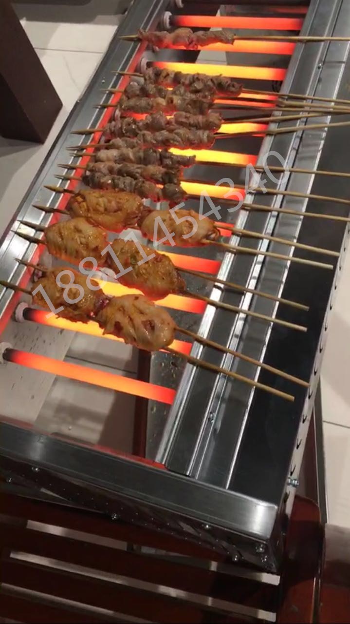 商用电烤炉大功率金刚棒环保无烟烧烤炉金属管电烤箱&nbsp;&nbsp;金刚棒电烤炉&nbsp;&nbsp;黑金电烤炉