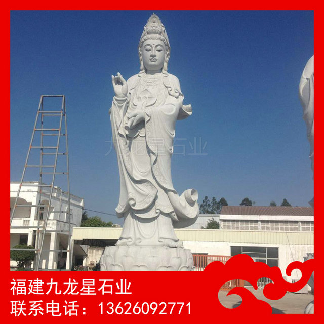 石雕观音现货 芝麻黑观音 石雕佛像源厂家
