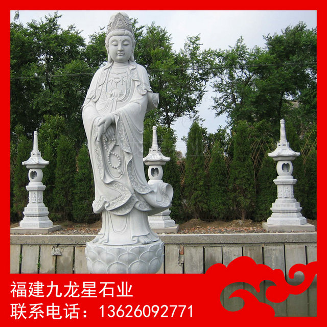 石雕观音现货 芝麻黑观音 石雕佛像源厂家
