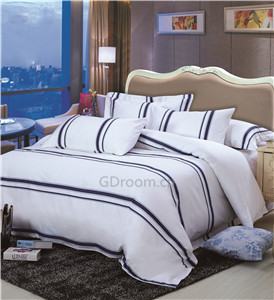 宾馆用品批发纯棉白色酒店床品  宾馆用品厂家