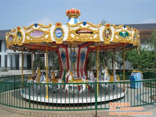 16座转马|四川转马|嘉美游乐设备(查看  小型转马  公园转马