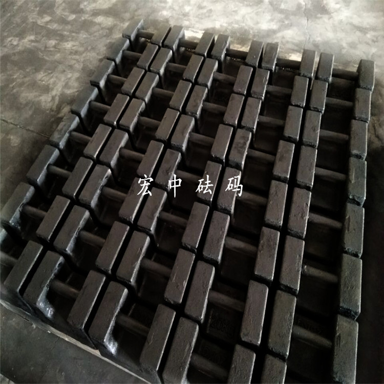 昆明25千克实验配重标准砝码25公斤手提砝码  铸铁砝码  电梯砝码