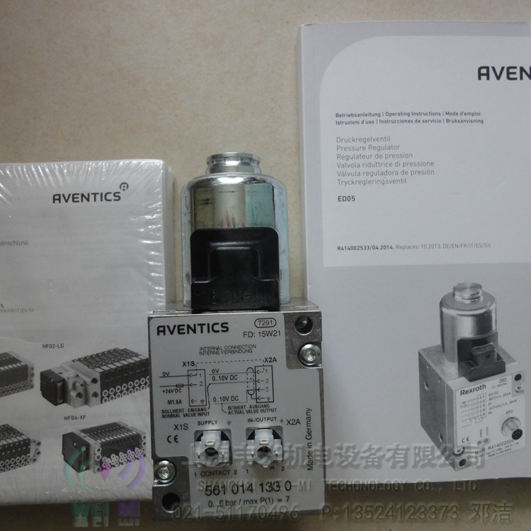 安沃驰AVENTICS二位五通换向阀5610141330  安沃驰换向阀  安沃驰气缸  安沃驰减压阀