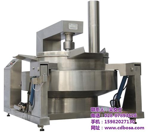 炒锅_成都搏萨机械_半自动燃气炒锅  火锅料炒锅  火锅料炒料机
