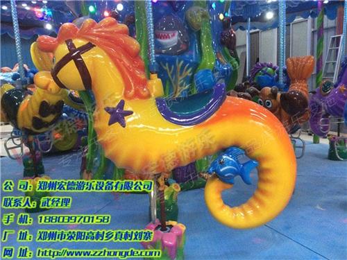 24座转马_河南转马_宏德游乐(多图)  豪华转马  16座转马