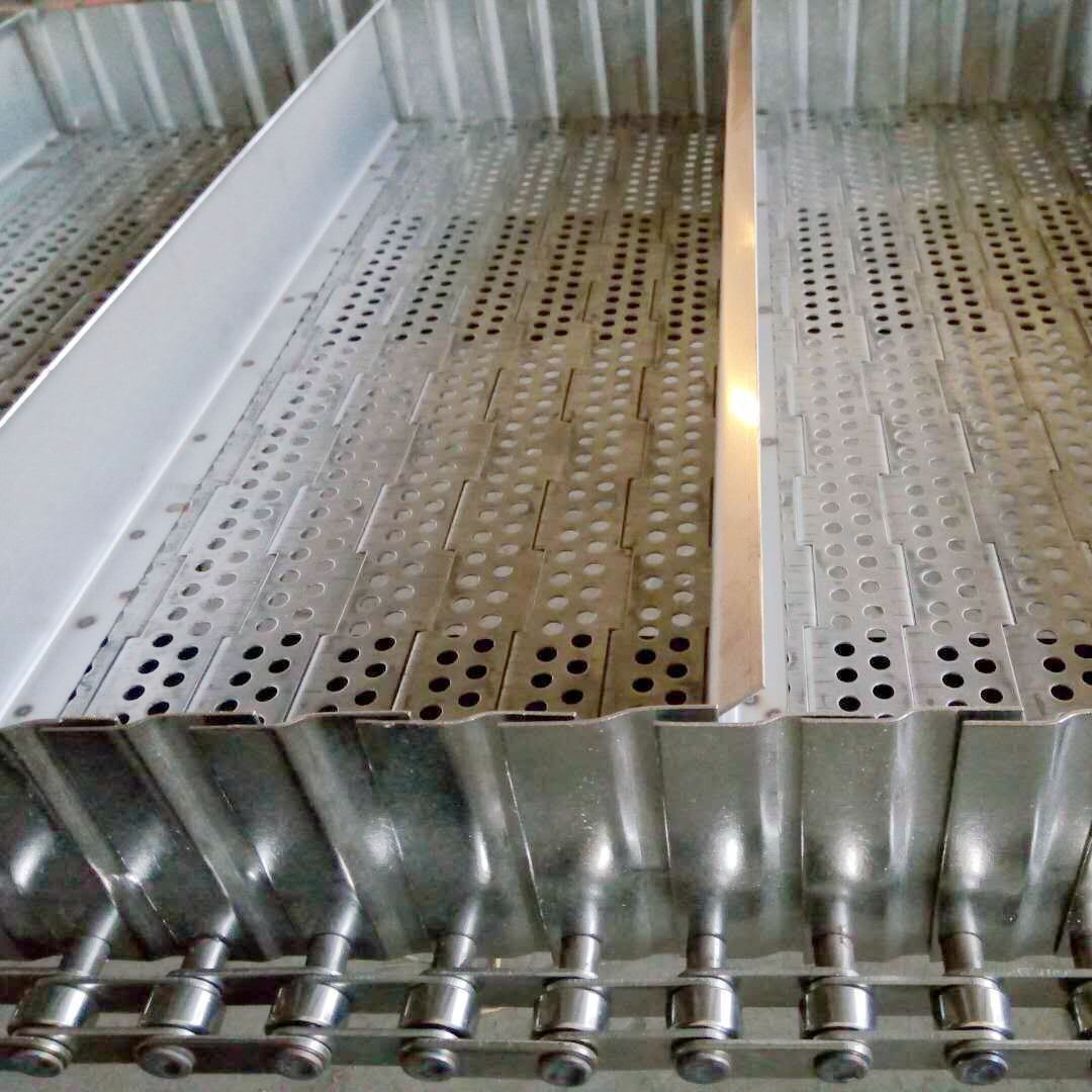 不锈钢链板 金属输送链板 可冲孔清洗机机专用 冲孔清洗链板