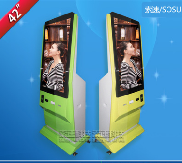 江苏苏州42寸斜面立式相片打印广告机