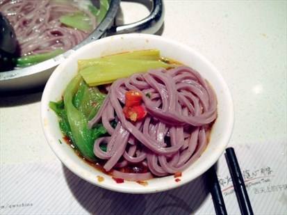 鲜紫薯面_健康绿色面条  绿色食品  健康面条