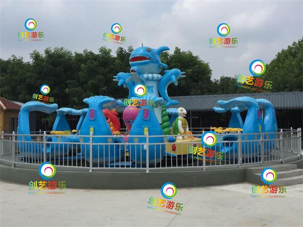乌海市公园24座海洋欢乐岛创艺优惠价批发激战鲨鱼岛  海洋欢乐岛厂家  激战鲨鱼岛厂家  许昌创艺游乐设备