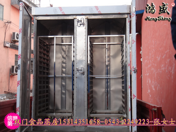 南京市蒸馒头蒸房 南京市蒸油卷子72盘蒸车 大型蒸房厂家