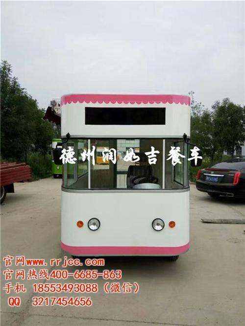 润如吉餐车,淄博电动餐车,大型电动餐车  电动餐车车头  街景电动餐车