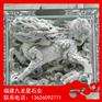 石材浮雕板 石雕浮雕松鹤 浮雕九龙壁