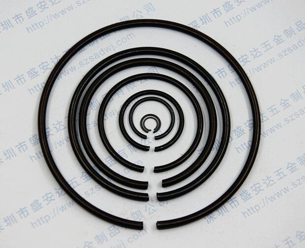 供应GB895.2轴用钢丝卡簧，规格φ3~φ125齐全  轴用钢丝挡圈