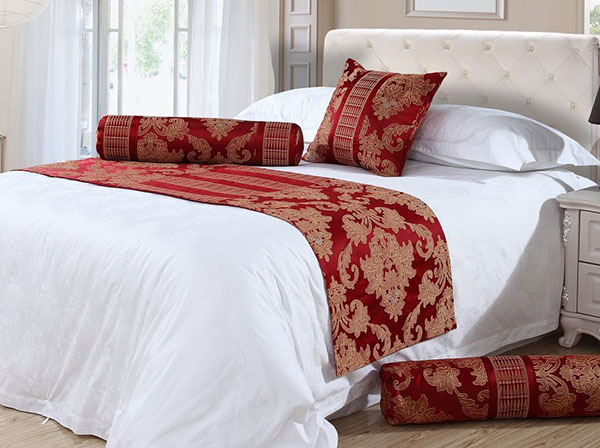 在哪能买到酒店床尾巾-南通酒店四件套  酒店布草  宾馆床上用品