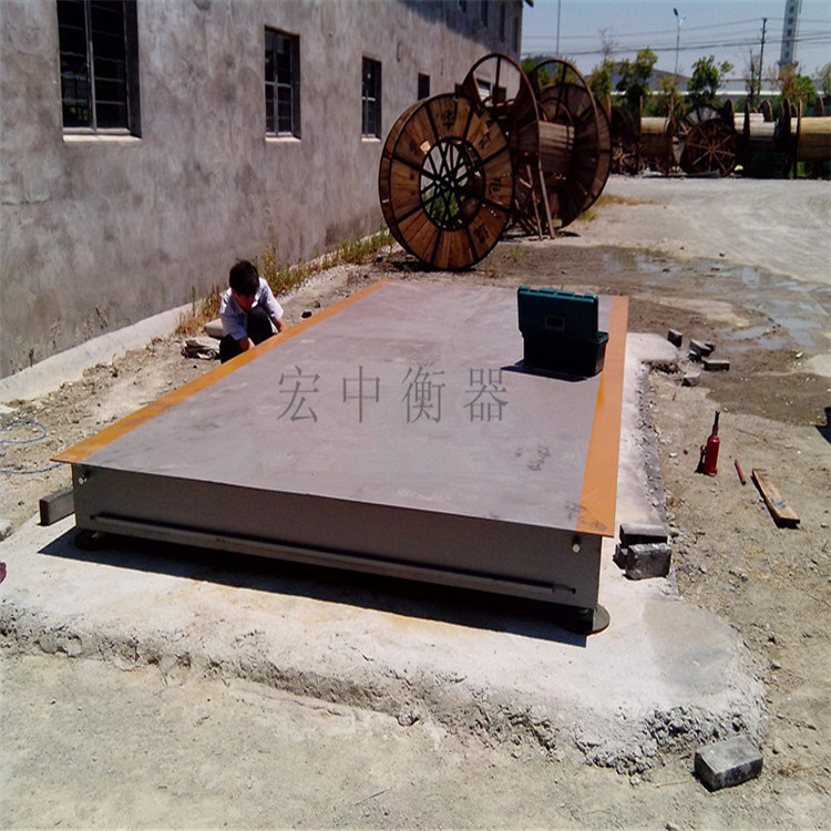 芜湖2.2x6m/20t货车过磅电子秤  电子汽车衡  工业磅秤  模拟式汽车衡
