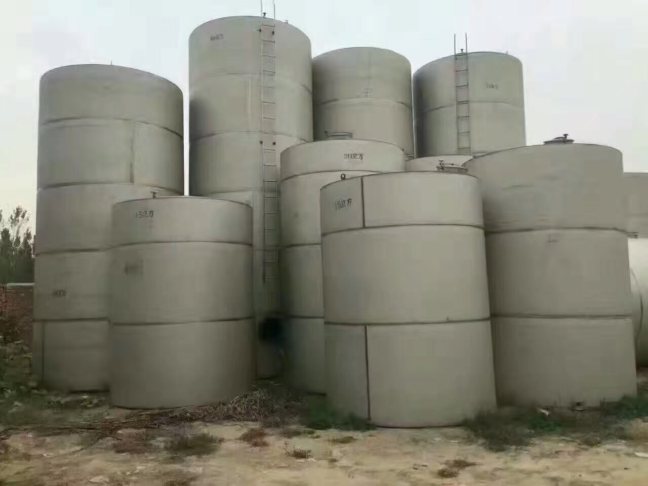 处理二手牛奶发酵罐 二手中药提取罐 二手不锈钢储罐  二手不锈钢罐