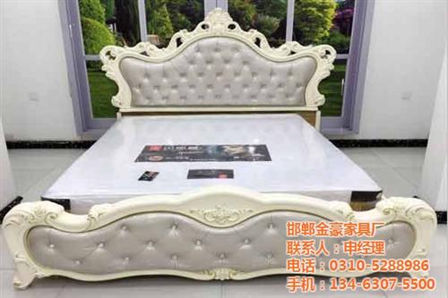 实木床、床、邯郸金豪家具厂(图)  双人床  榻榻米床