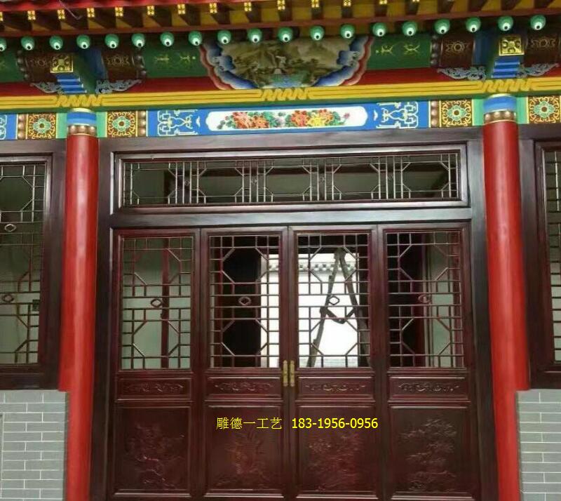 广州木花格窗厂家古建窗子仿古木质花窗定做