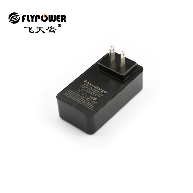 5V4A 多口USB充电器 黑色  电源适配器