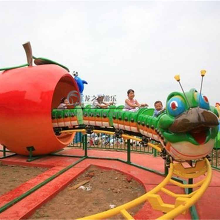 游乐设备厂家直供 户外公园小型轨道过山车 青虫滑车