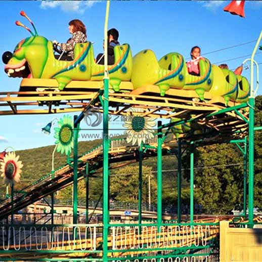 游乐设备厂家直供 户外公园小型轨道过山车 青虫滑车