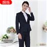 湖南工作服定做女套装三件套西装来图加工