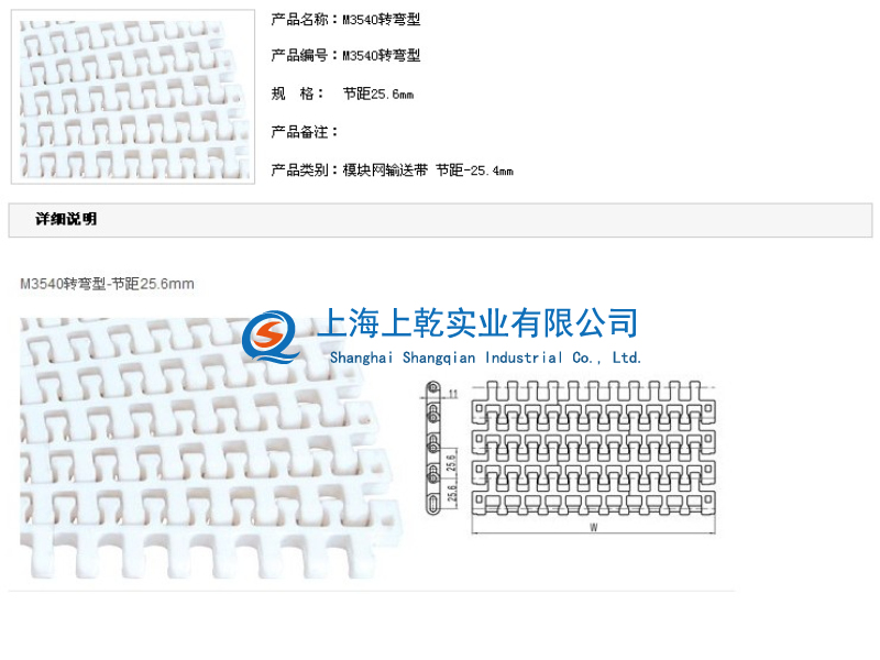 上海上乾厂家供应塑料网带 塑料网带厂家 流水线安装