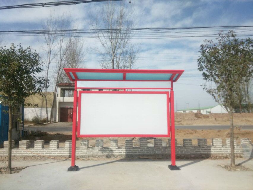 铝合金立柱宣传栏|开启式公告栏