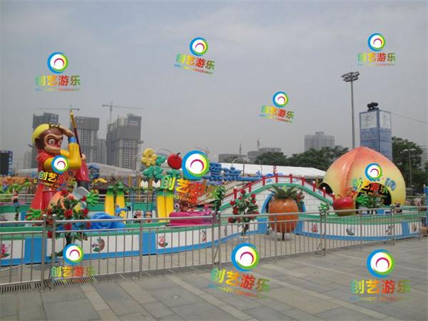 公园人气之王水上漂流24座果果漂流游乐设备创艺定制  果果漂流厂家  许昌创艺游乐设备