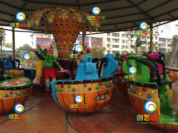 时尚好玩的户外公园游乐设备魔幻陀螺创艺优质厂家  魔幻陀螺游乐设备  魔幻陀螺价格  许昌创艺游乐设备